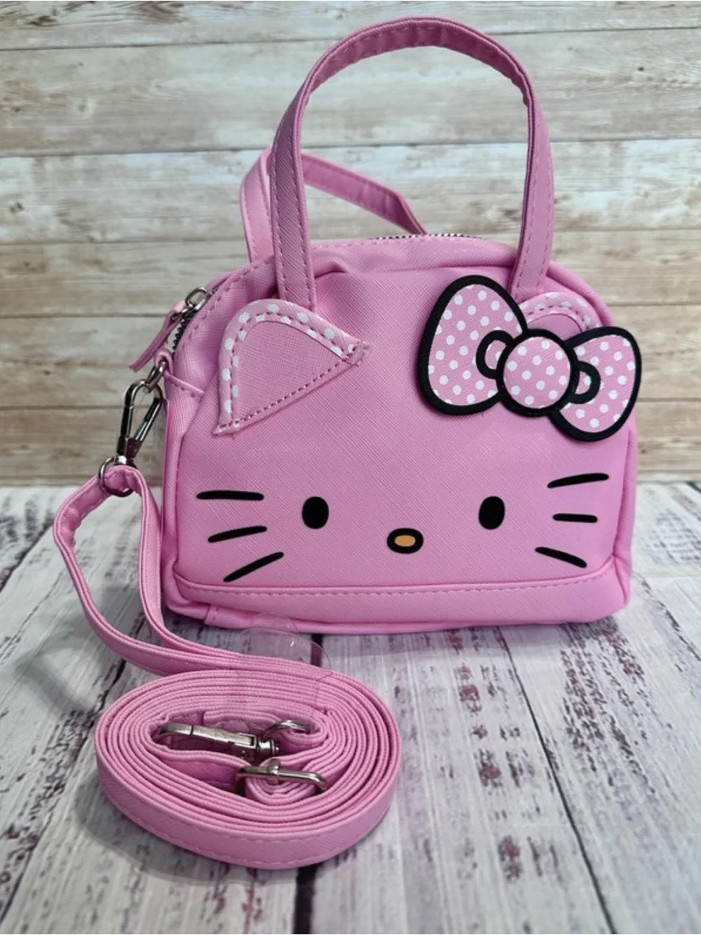 Hello Kitty Satchel Crossbody Purse - Picture 2 of 11